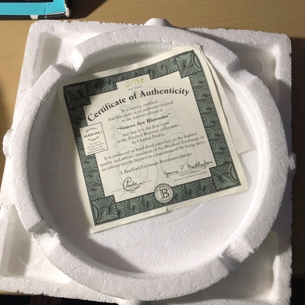 Bradford exchange plate